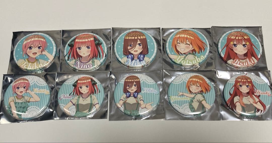 五等分の花嫁 Bull Pulu 缶バッジ 全種セット