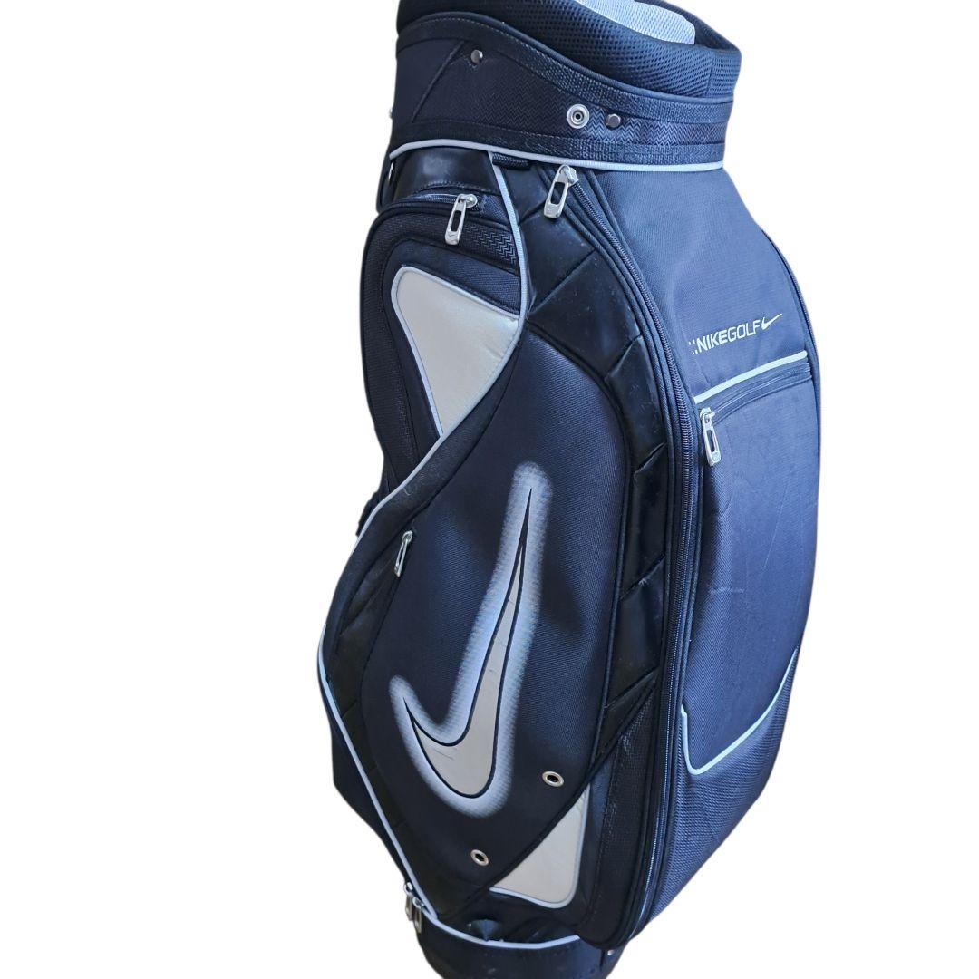 NIKE GOLF キャディバッグ ネイビー 軽量 ゴルフバッグ フード付きレア