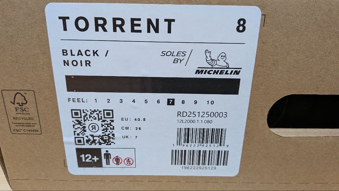 RIDE TORRENT ブラック 26.0