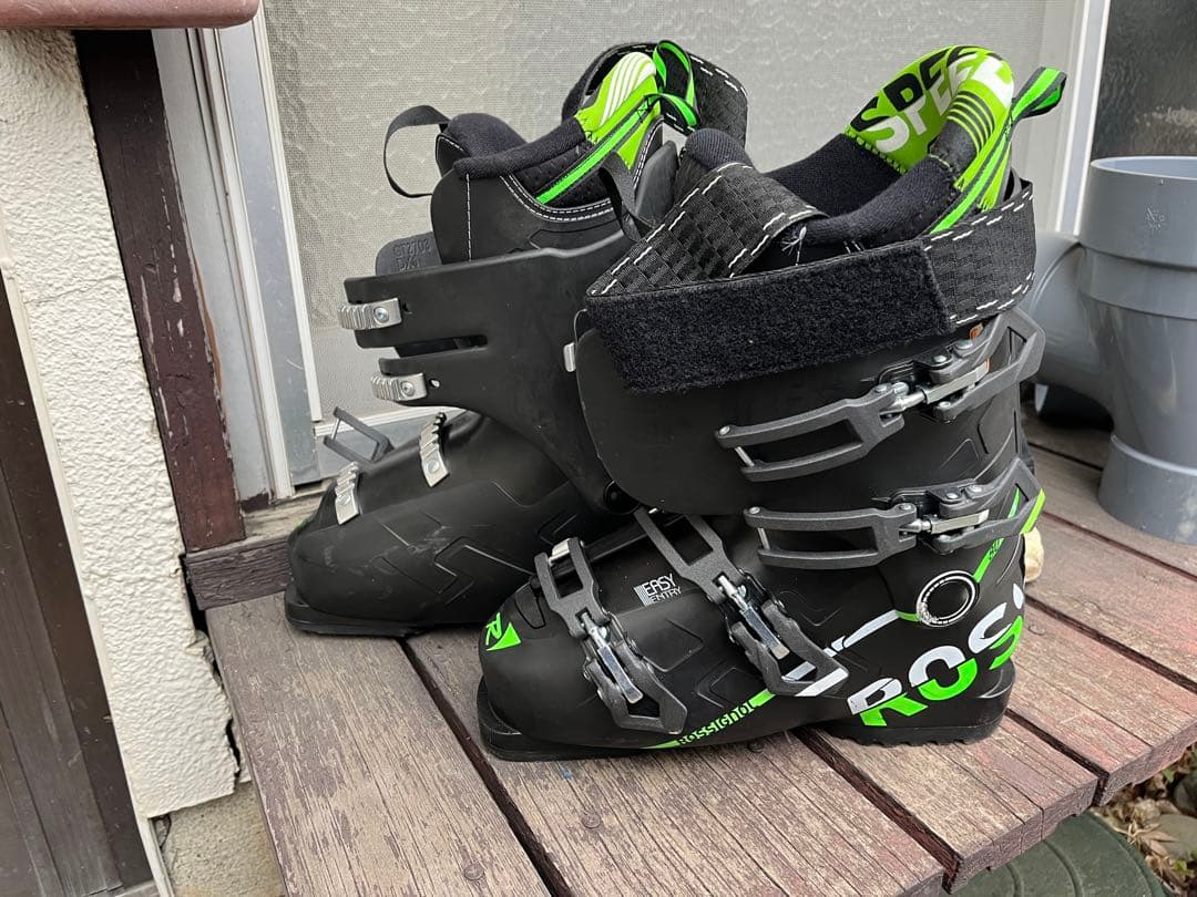 ROSSIGNOL スキーブーツ Speed80 黒/緑　24.5cm