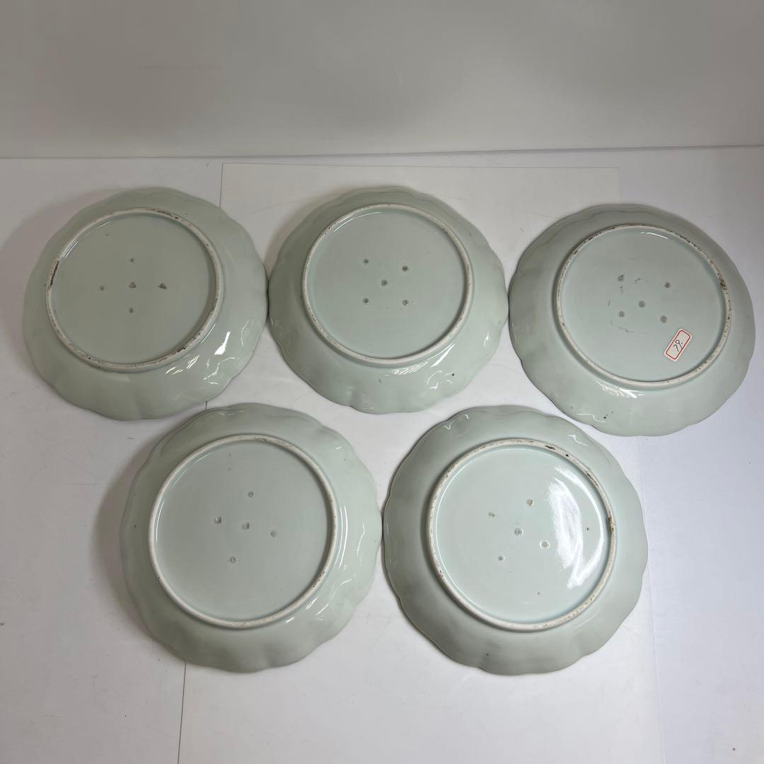 専用　古伊万里　蛸唐草中皿、染付皿等　東Y8-0403④