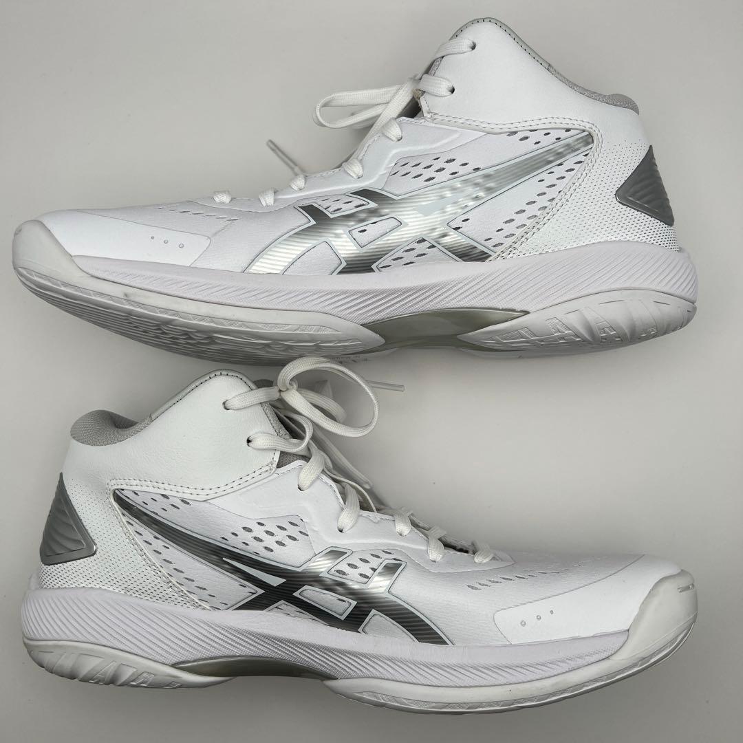 【極美品】asics ゲルフープV15 narrowホワイト 26.0㎝
