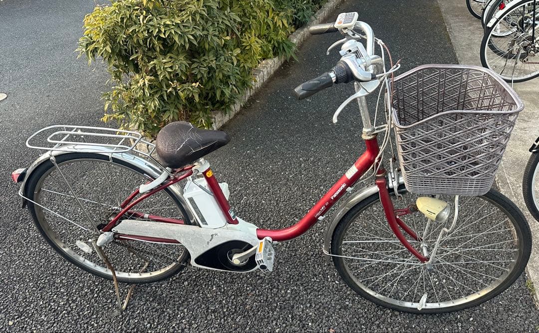 【引取り限定】【ジャンク品】パナソニック電動自転車 リチウムビビ 26型3段変速