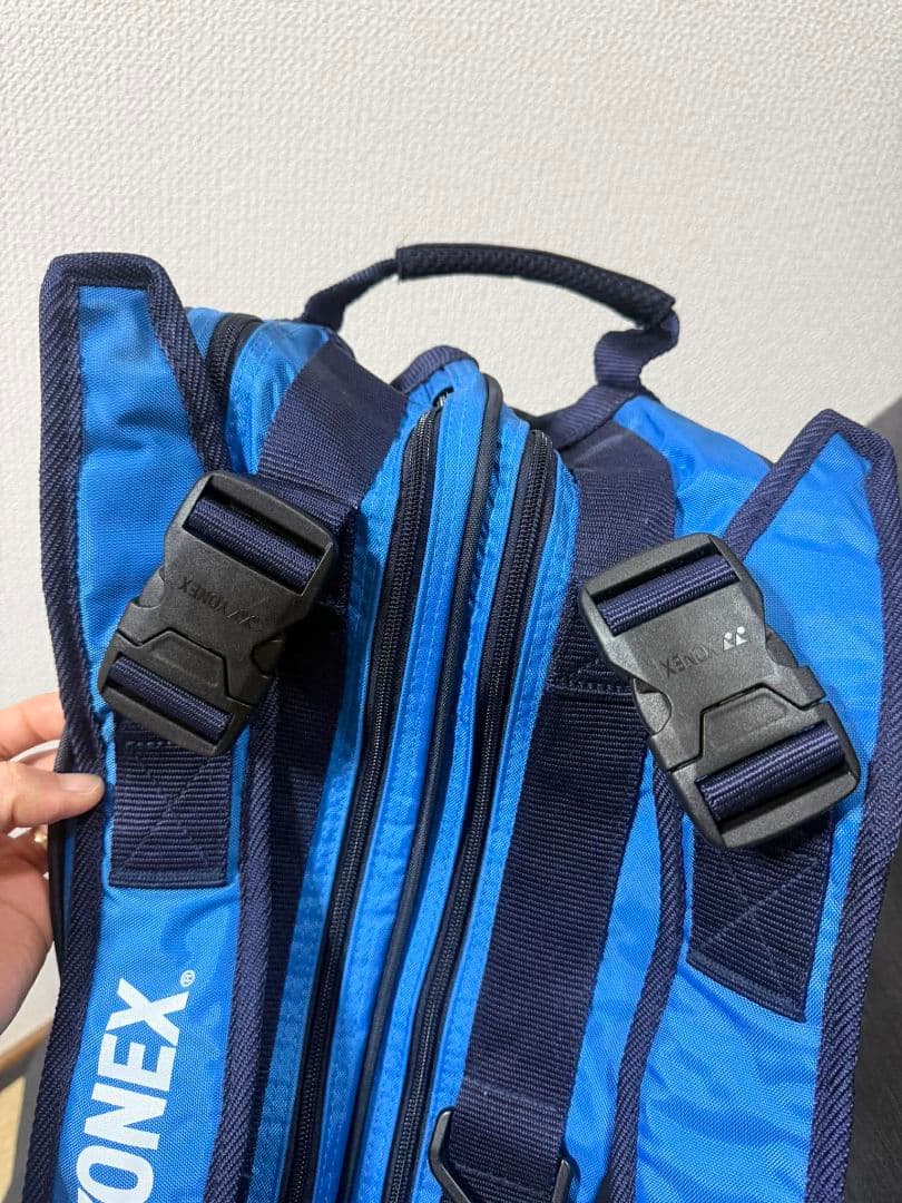 YONEX ラケットバッグ ブルー ショルダー付き 状態良好
