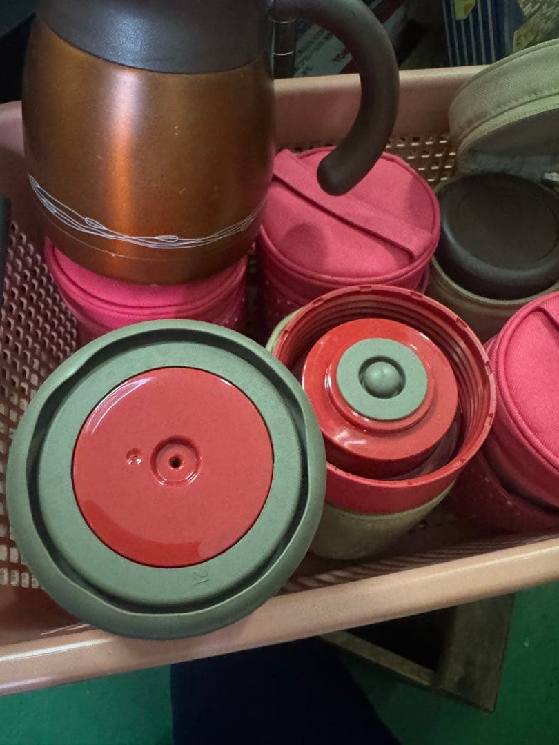 THERMOS スープジャー カラフル 6点セット ポーチ付き