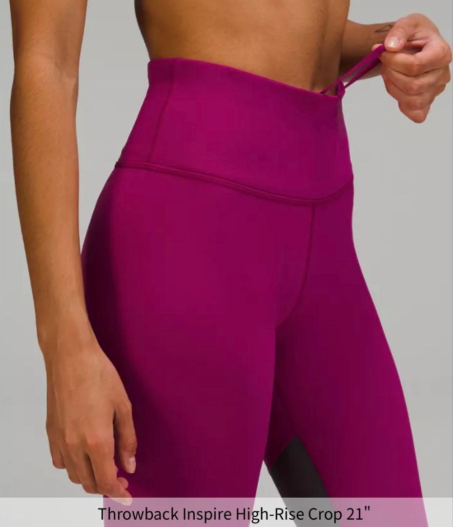 新品 ルルレモン Throwback Inspire HR Crop 21\"