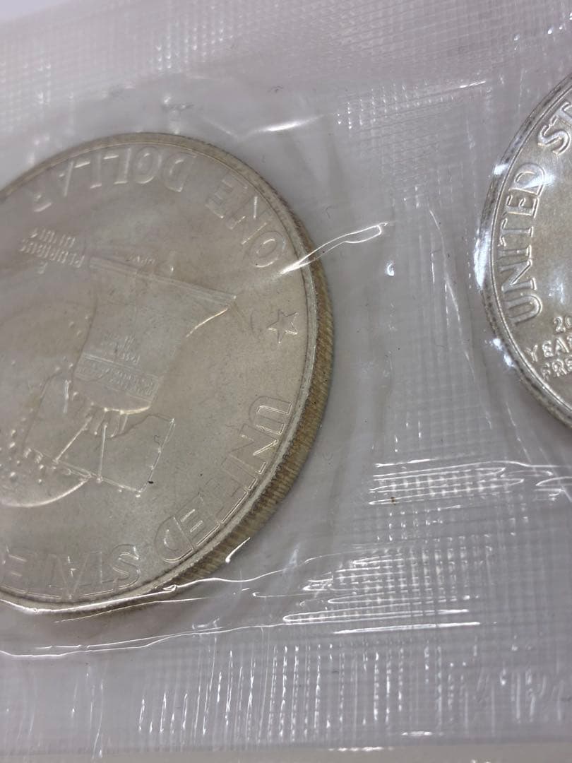アメリカ建国200周年記念　銀貨3枚セット1776年ー1976年