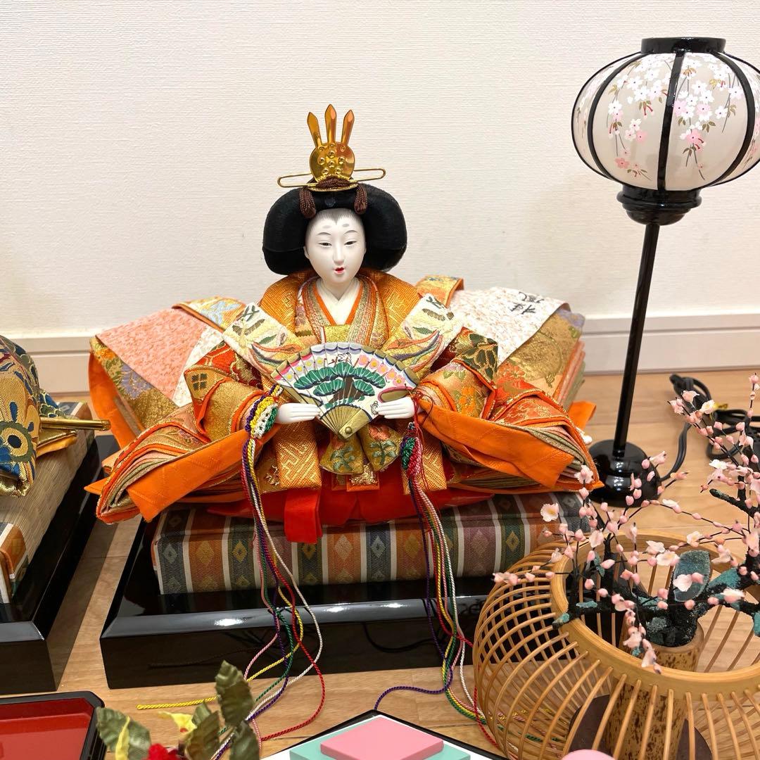 【極美品】久宝堂　雛人形　ひな人形　セット　親王飾　ひな祭り　ひなまつり