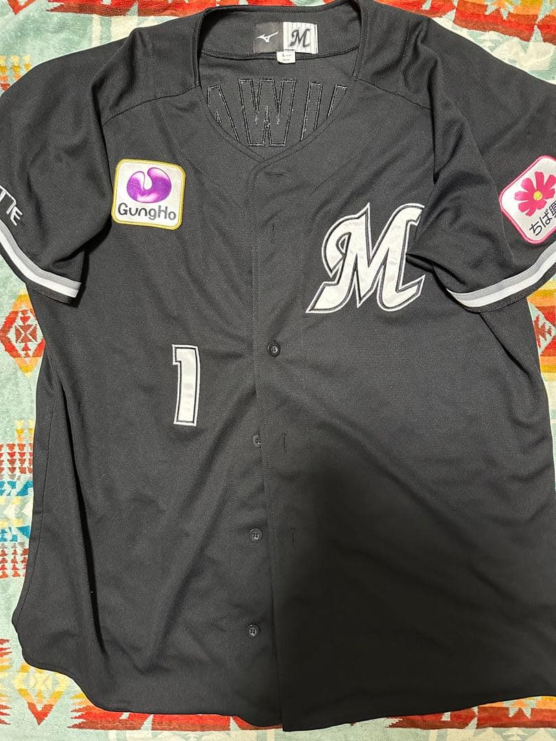 千葉ロッテマリーンズ　ユニフォーム　藤原恭大選手　ビジター用