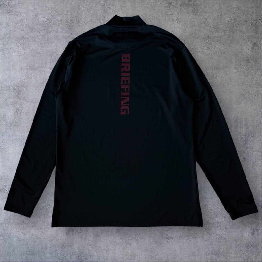 極美品 BRIEFING GOLFブリーフィング ゴルフ モックネック ブラック