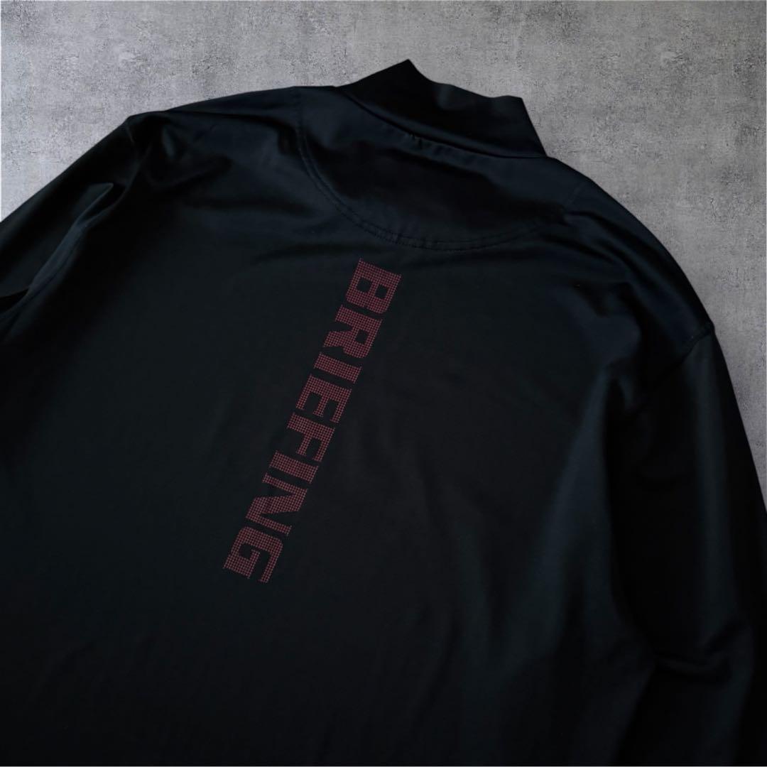 極美品 BRIEFING GOLFブリーフィング ゴルフ モックネック ブラック