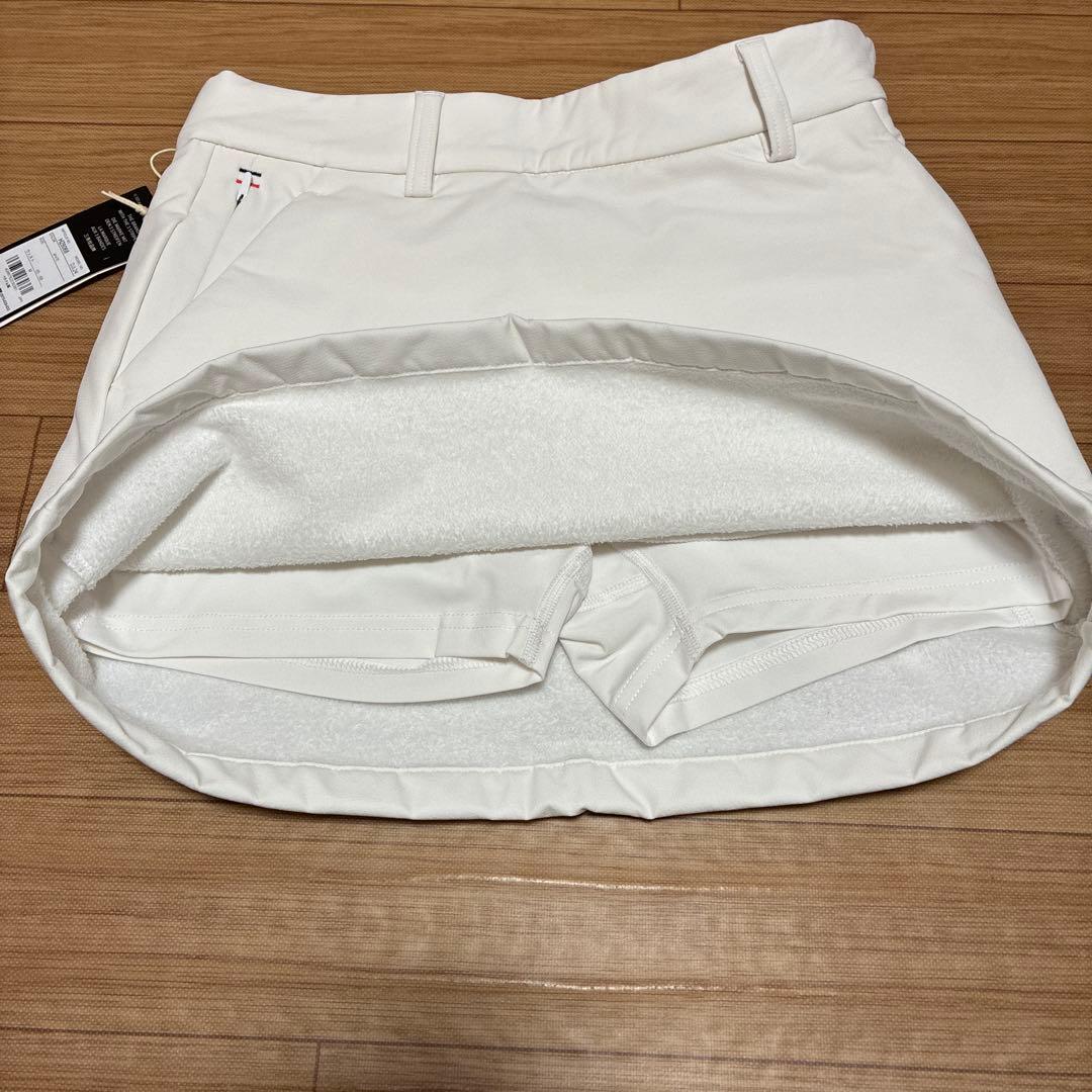 新品 M アディダス ゴルフ　セットアップ　保温長袖ハーフジップ　撥水スカート
