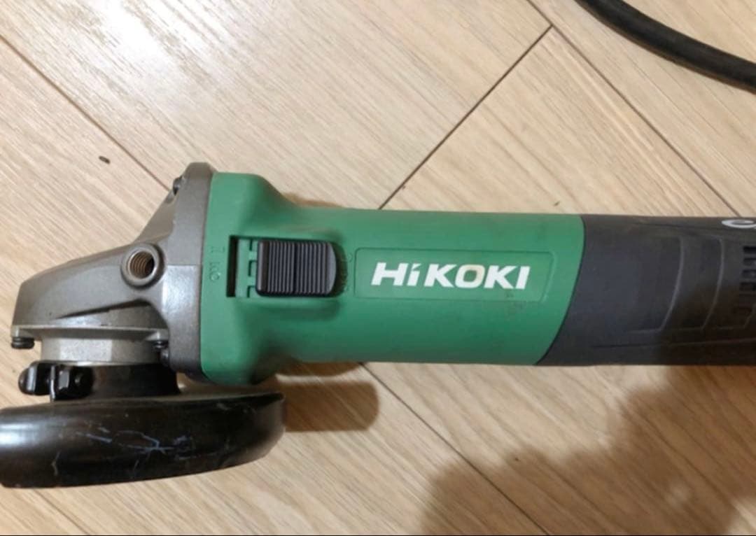 HiKOKI 日立　ディスクグラインダー　G 10BYE ハンドル、スパナ付