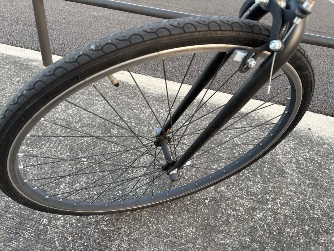 クロスバイク　黒　27インチ　整備済み　引渡しのみ