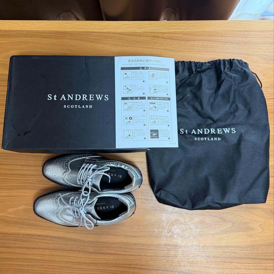 ST ANDREWS 厚底スパイクレス ゴルフシューズ 23.0cm