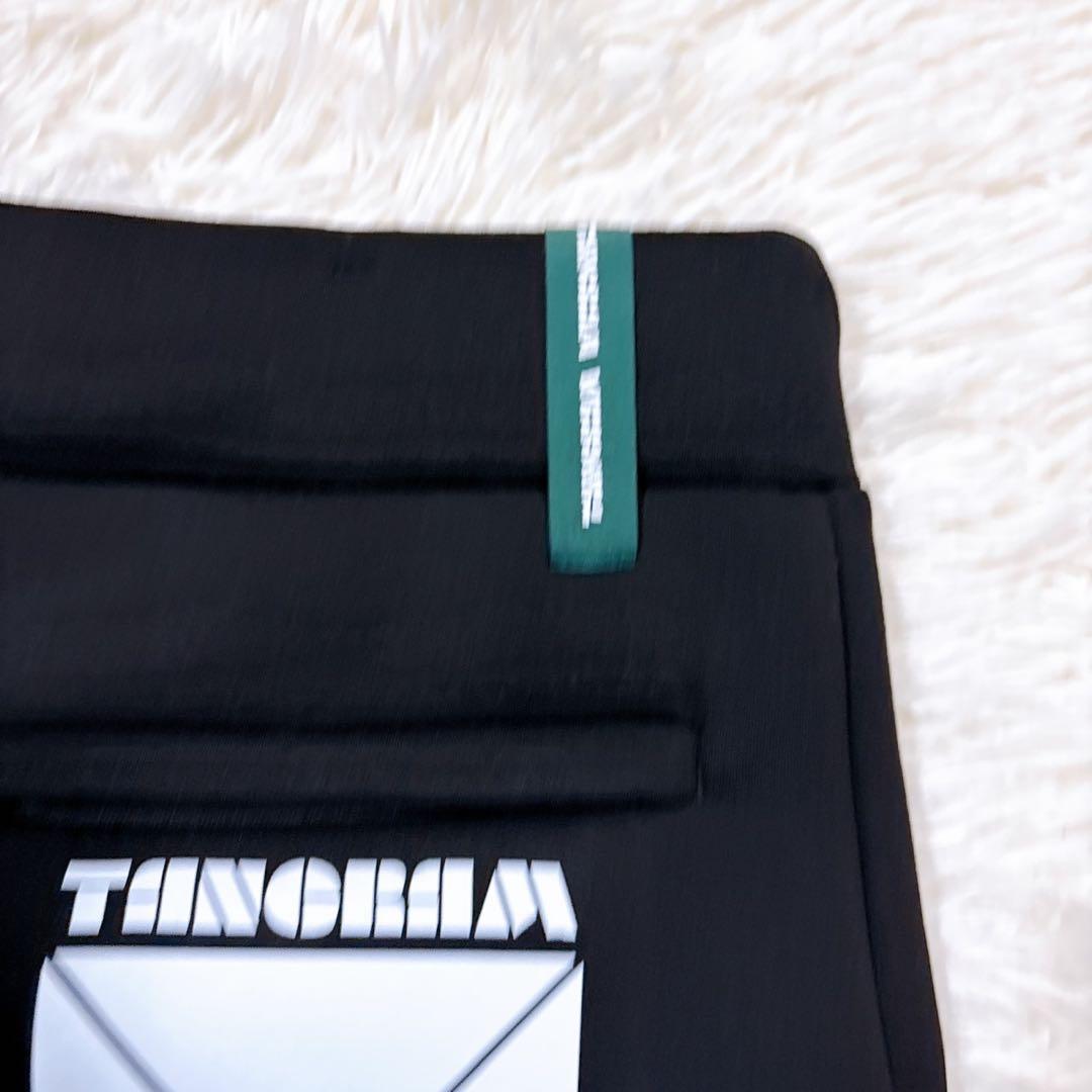 極美品 タングラム パンツ Lサイズ ロゴ ダンボール ニット スウェット 黒