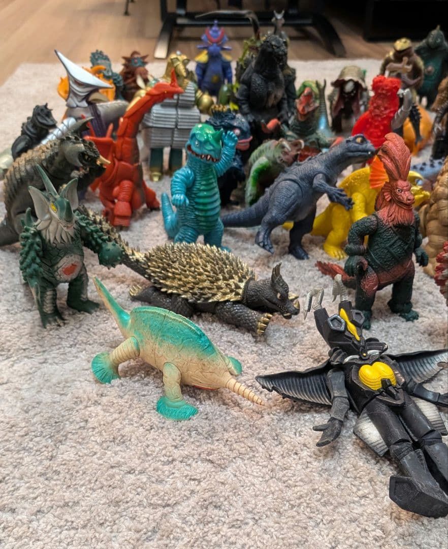 【まとめ売り】ゴジラ ウルトラマン 怪獣 フィギュア 当時物