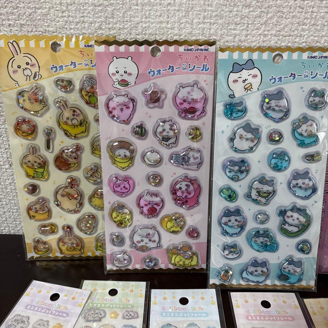 正規品ちいかわシールセット 9点鍵付きノート販促チャーム付き