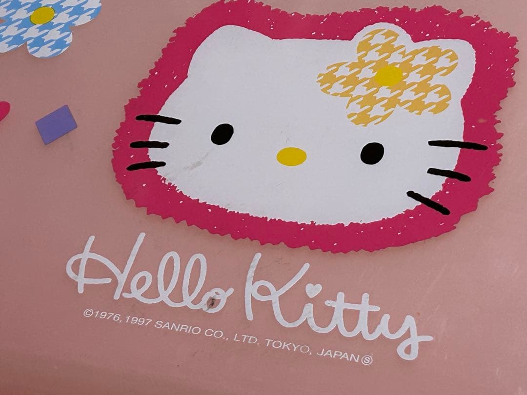 サンリオ レトロ ハローキティ カオハナ 洗濯カゴ バスケット ピンク 2色組