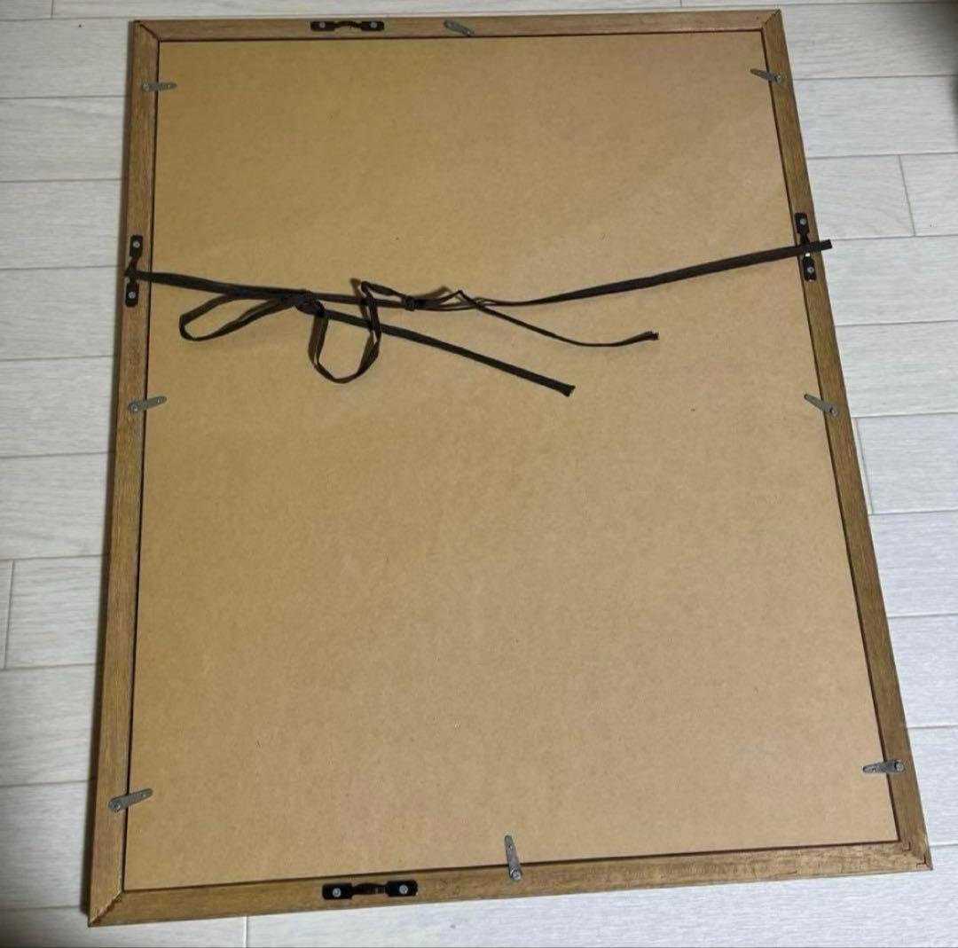 アート　絵画　橋本不二子　美術品　額　46×58cm 水彩画　植物画　縁起物