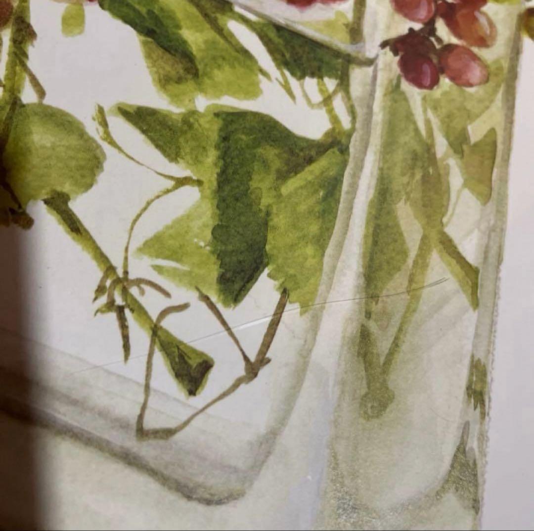 アート　絵画　橋本不二子　美術品　額　46×58cm 水彩画　植物画　縁起物