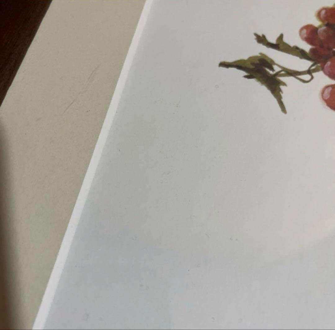 アート　絵画　橋本不二子　美術品　額　46×58cm 水彩画　植物画　縁起物