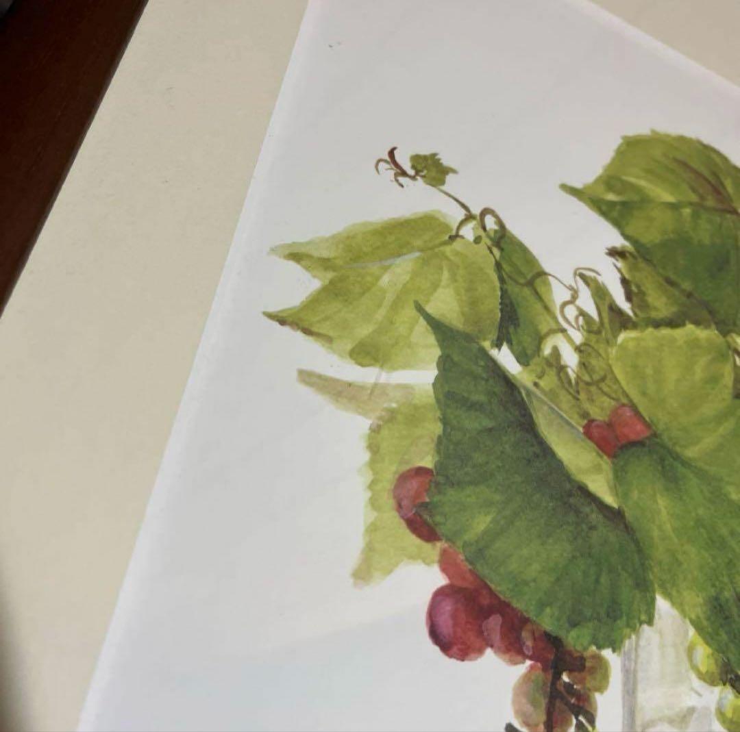 アート　絵画　橋本不二子　美術品　額　46×58cm 水彩画　植物画　縁起物