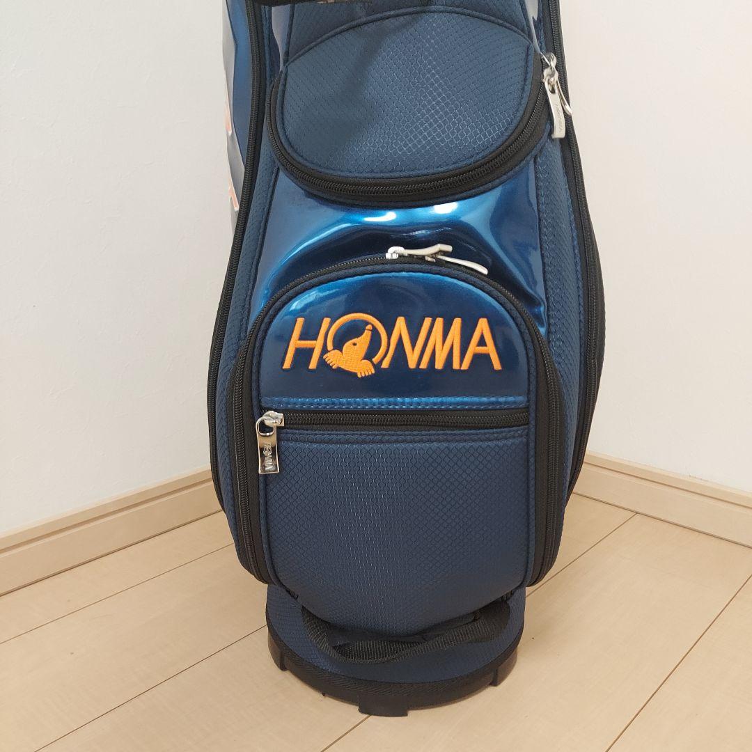 HONMA ホンマ キャディバッグ ネイビー/オレンジ ★美品