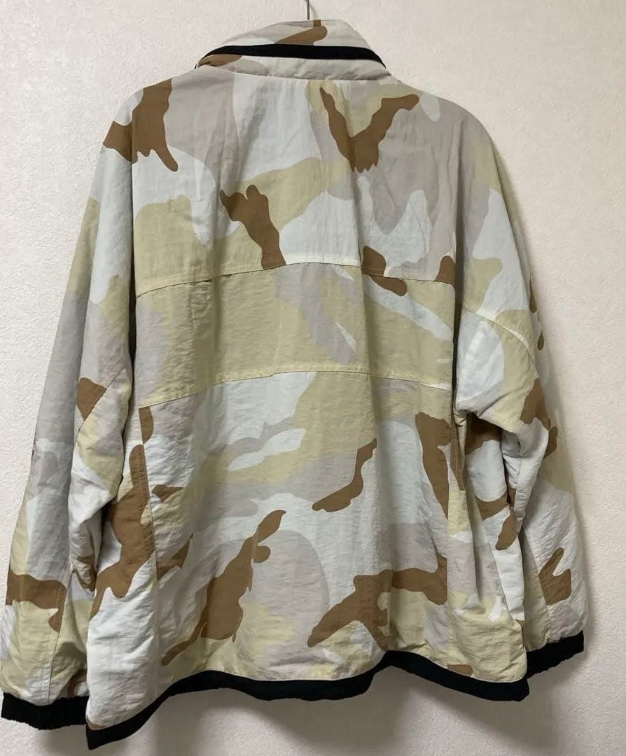 美品adidas トップスR.Y.V.ジャケット ベージュ黒カモフラージュ柄XL