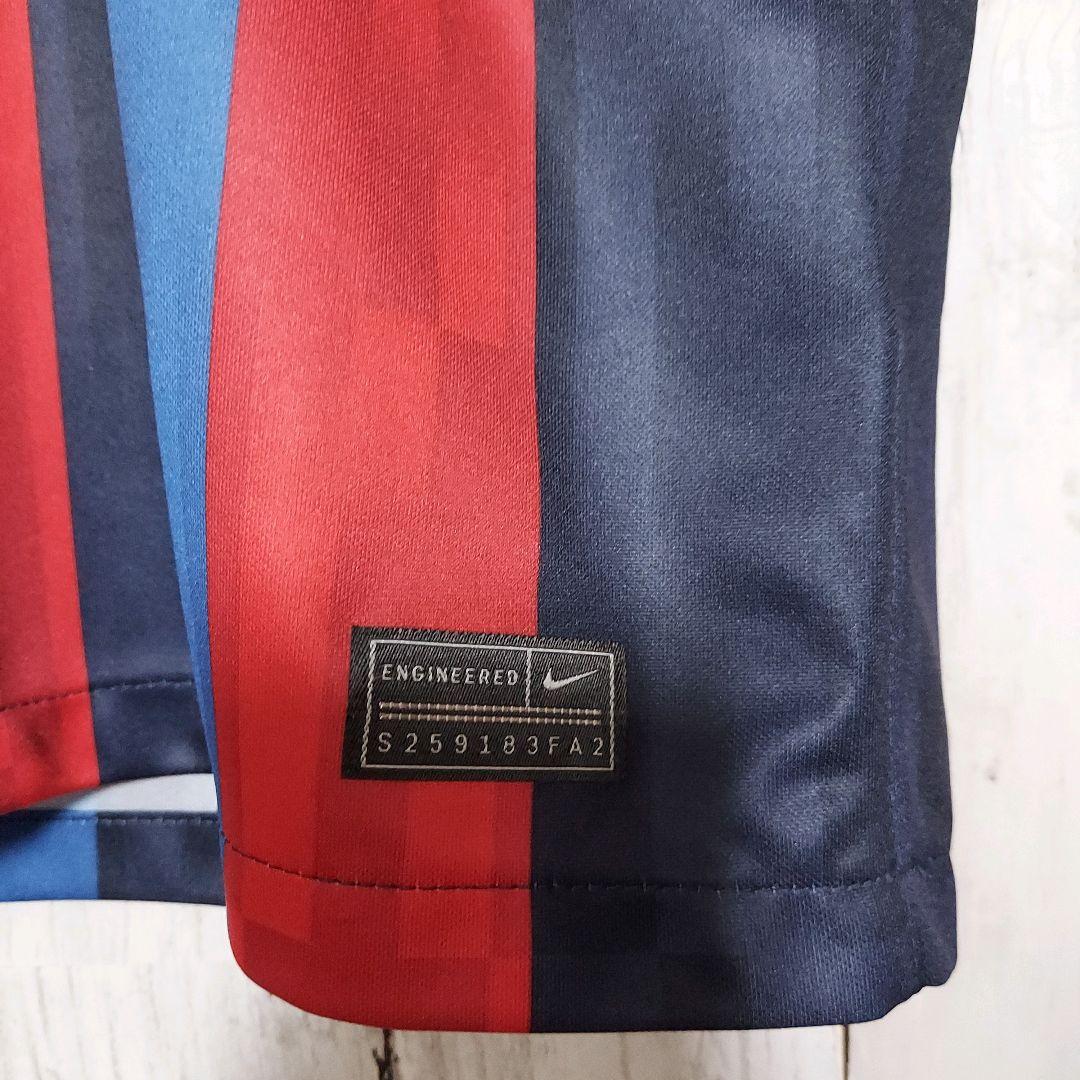 【NIKE】未使用 ナイキ FCバルセロナ No.9 ユニフォーム M 紺赤