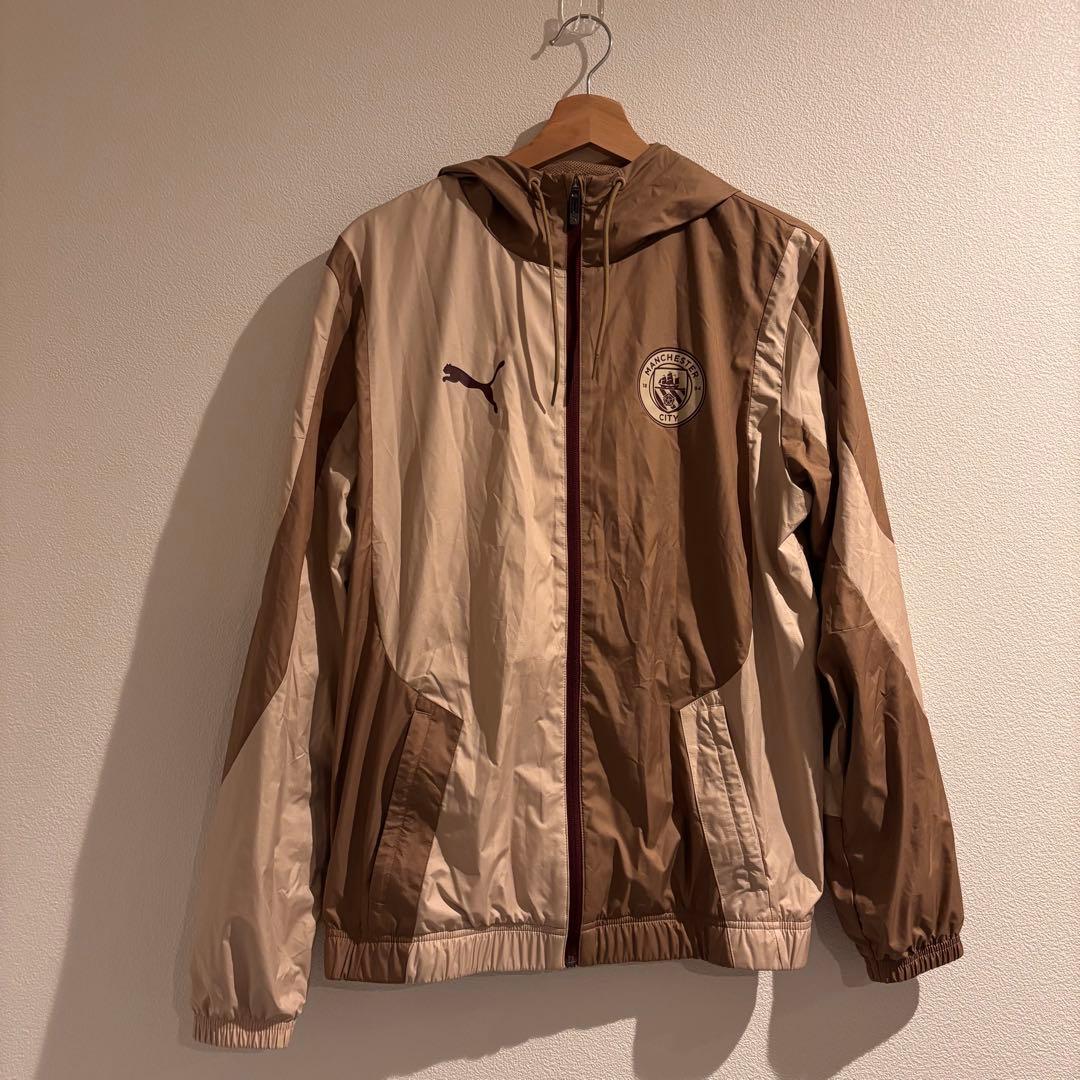 【完売品】PUMA マンチェスター・シティ プレマッチウーブンジャケットS 美品