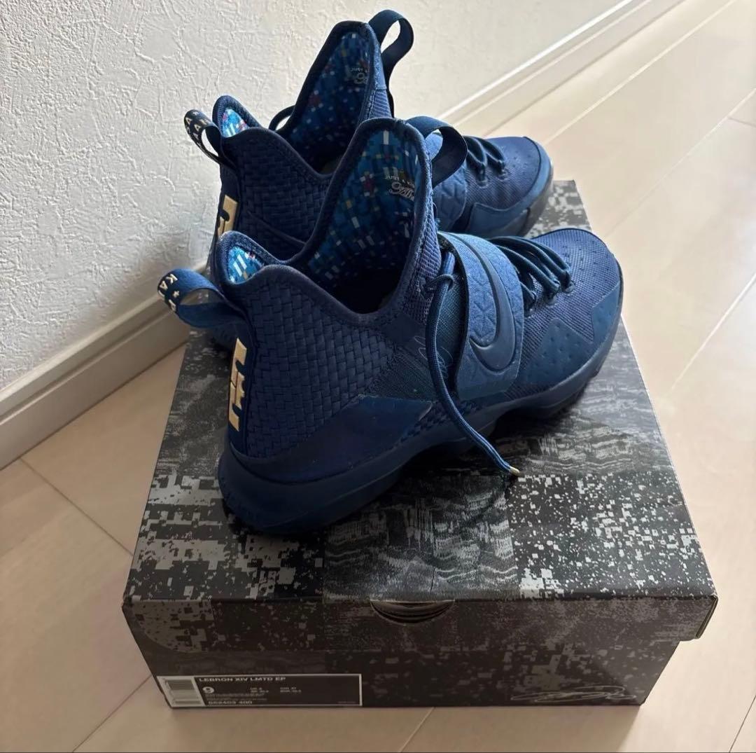 LEBRON JAMES XIV ネイビーシューズ