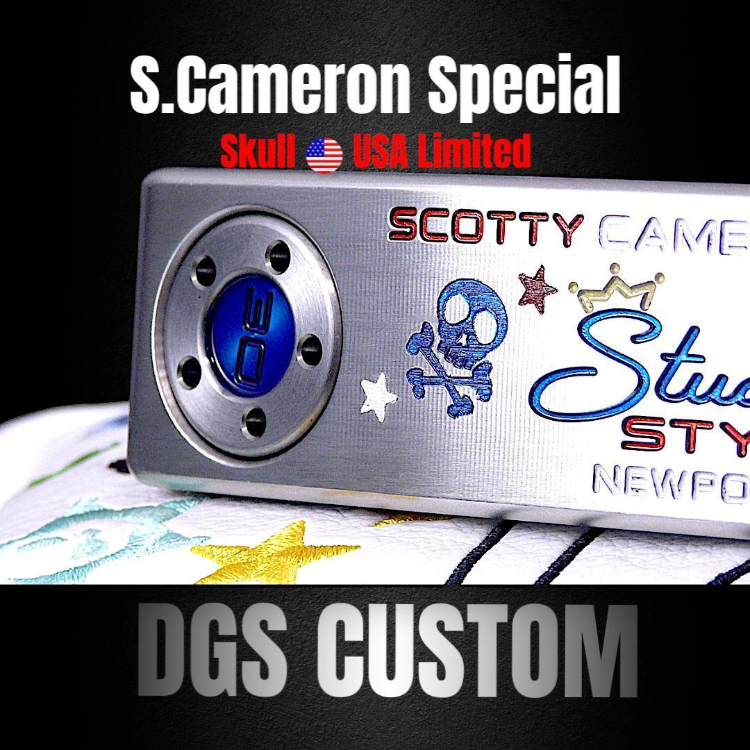 限定1★Newport2 スカルUSAスペシャル★DGSカスタムパター 34