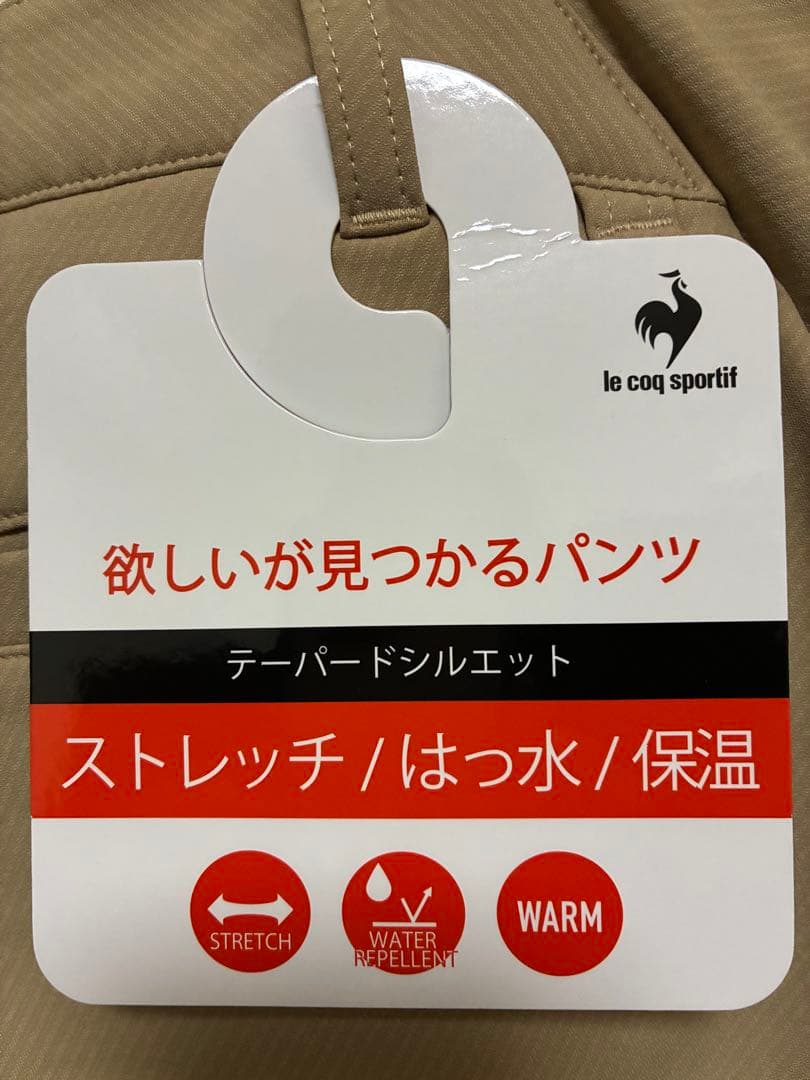 ルコック　ゴルフ　裏起毛ロングパンツ　レディース ベージュ L 2025冬