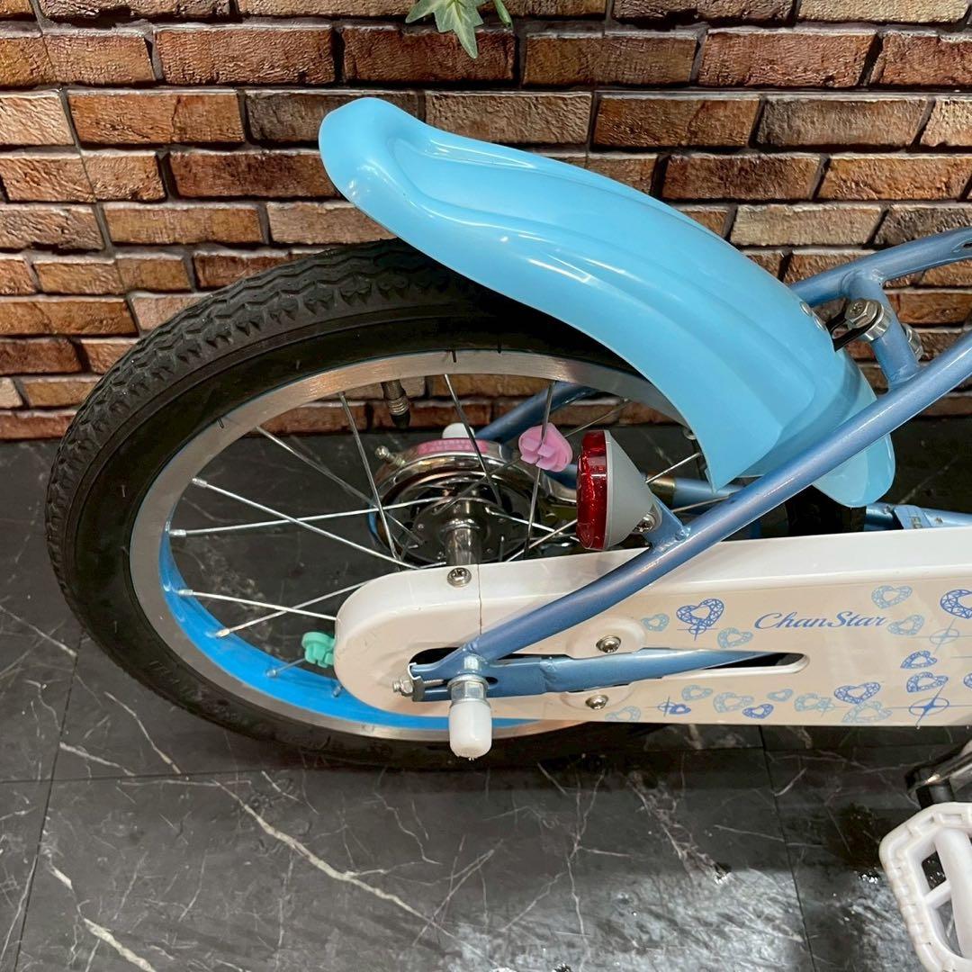 【127】子供用自転車 子供車 Chan Star ブルー 16インチ シングル