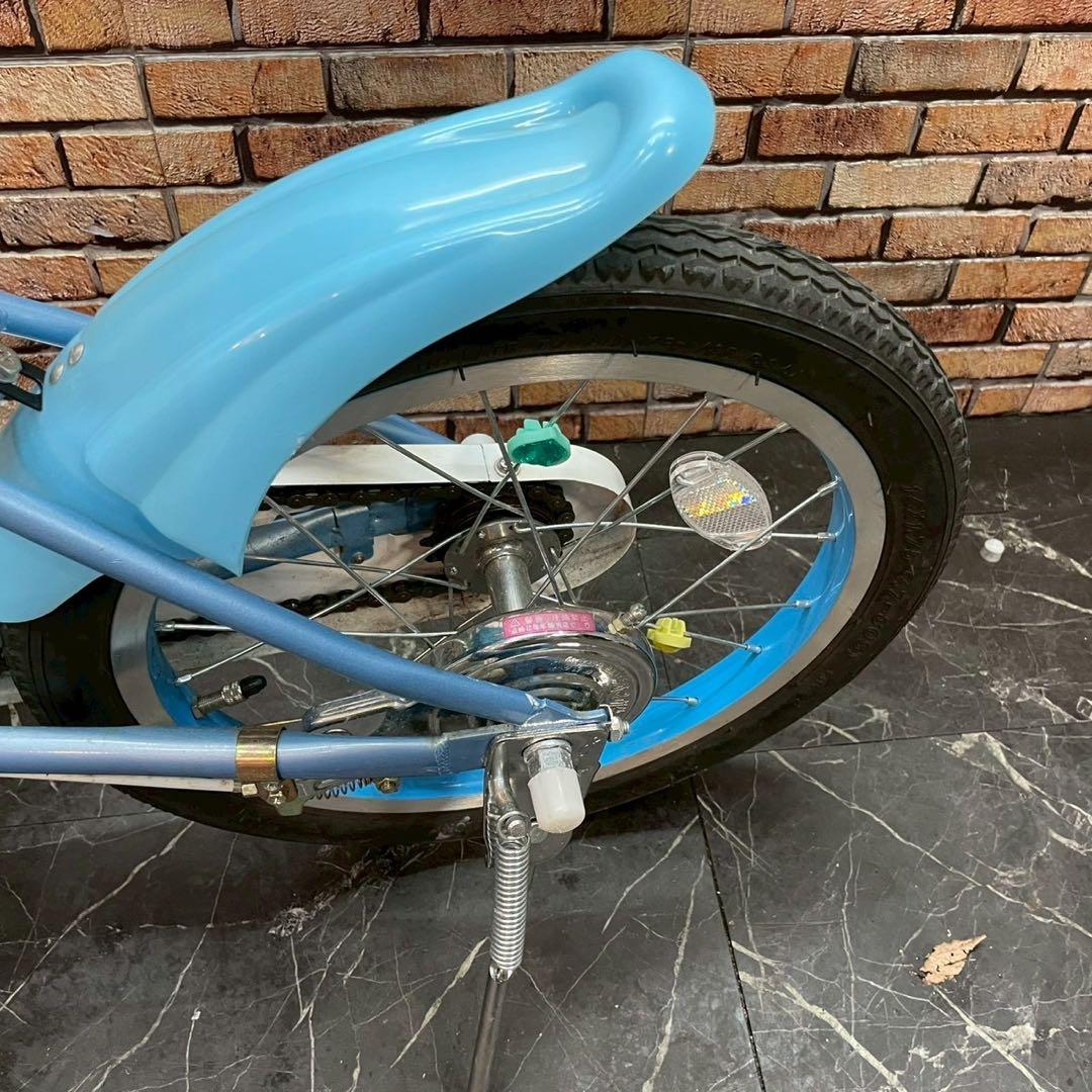 【127】子供用自転車 子供車 Chan Star ブルー 16インチ シングル