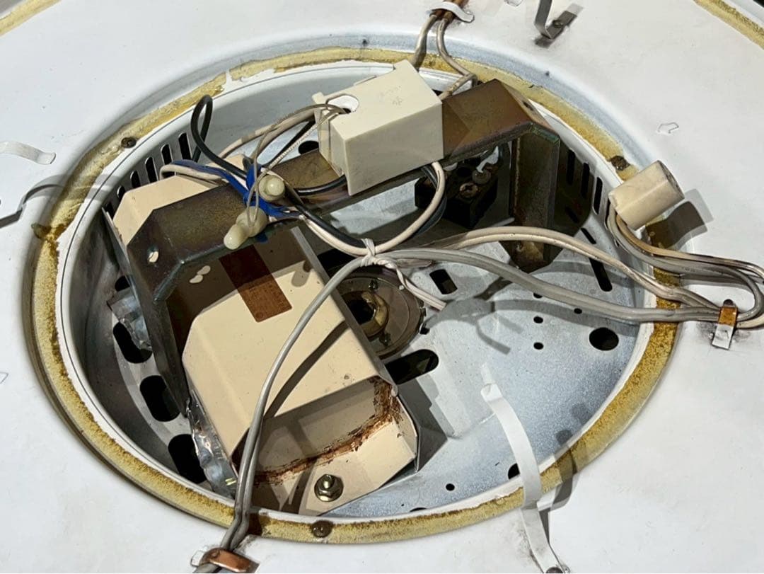 天井照明 インテリア 昭和レトロ 当時物 電気工事必須 アンティーク