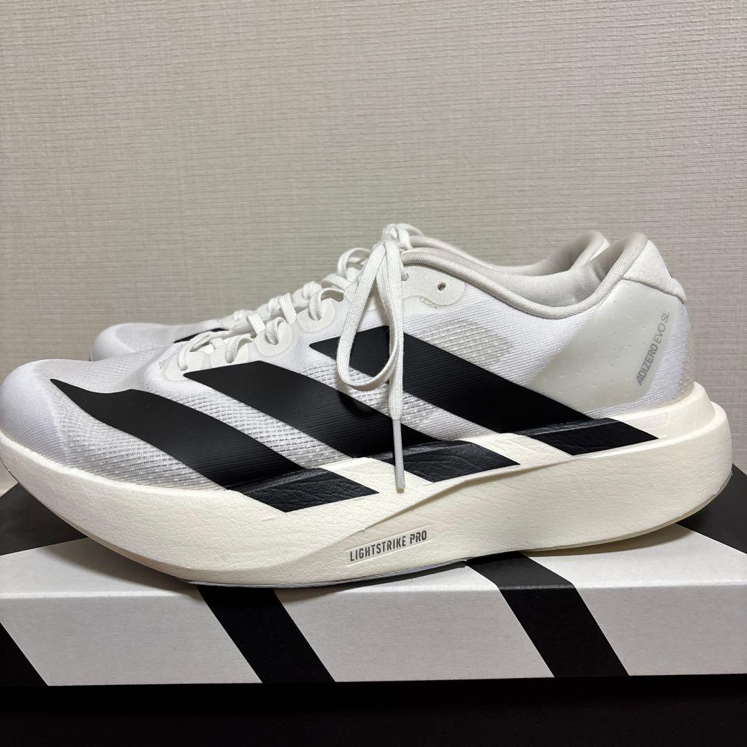 ADIZERO EVO SL 28.0cm ホワイト/ブラック