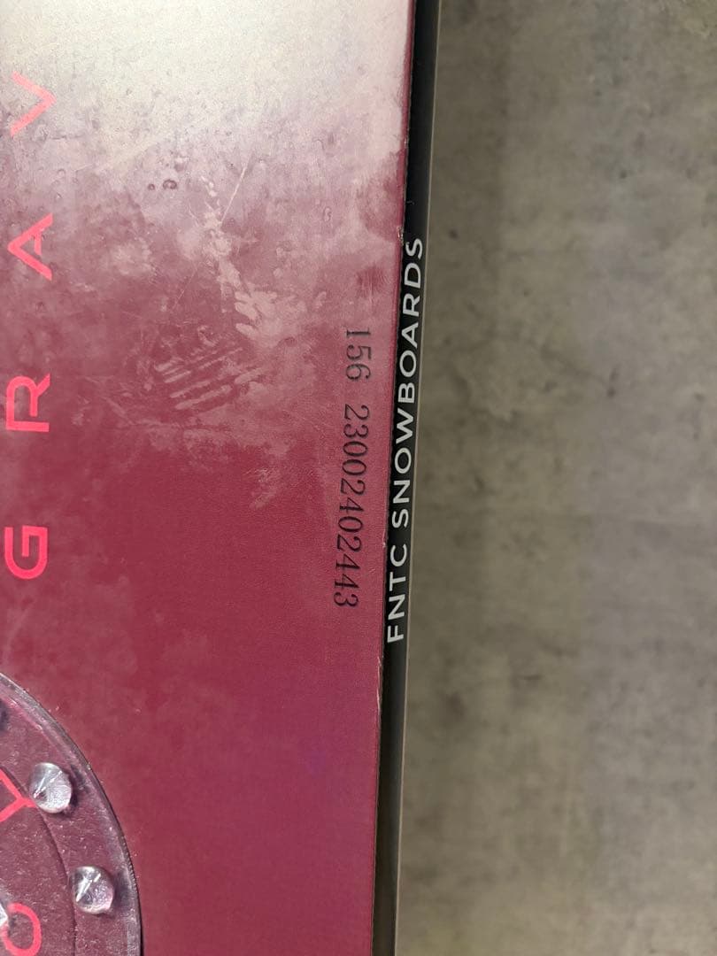 FNTC CVT スノーボード レッド 156cm