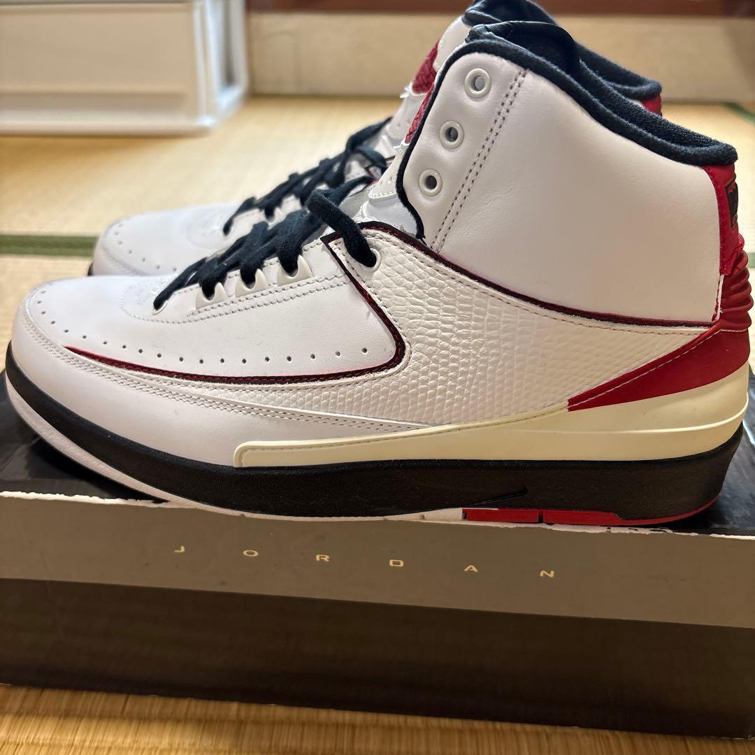 NIKE Air Jordan 2 ホワイト/レッド/ブラック　27.5cm