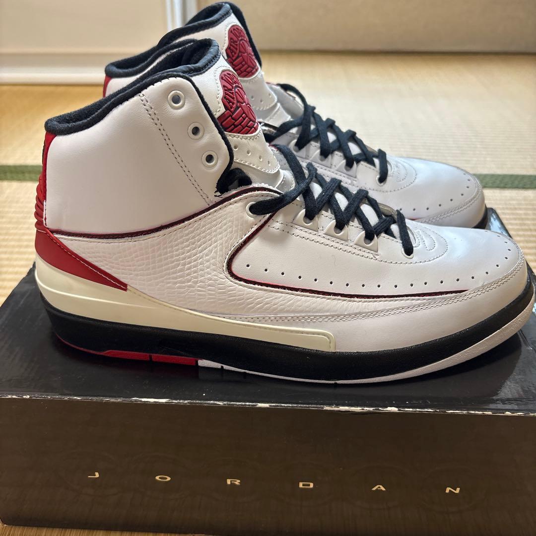 NIKE Air Jordan 2 ホワイト/レッド/ブラック　27.5cm