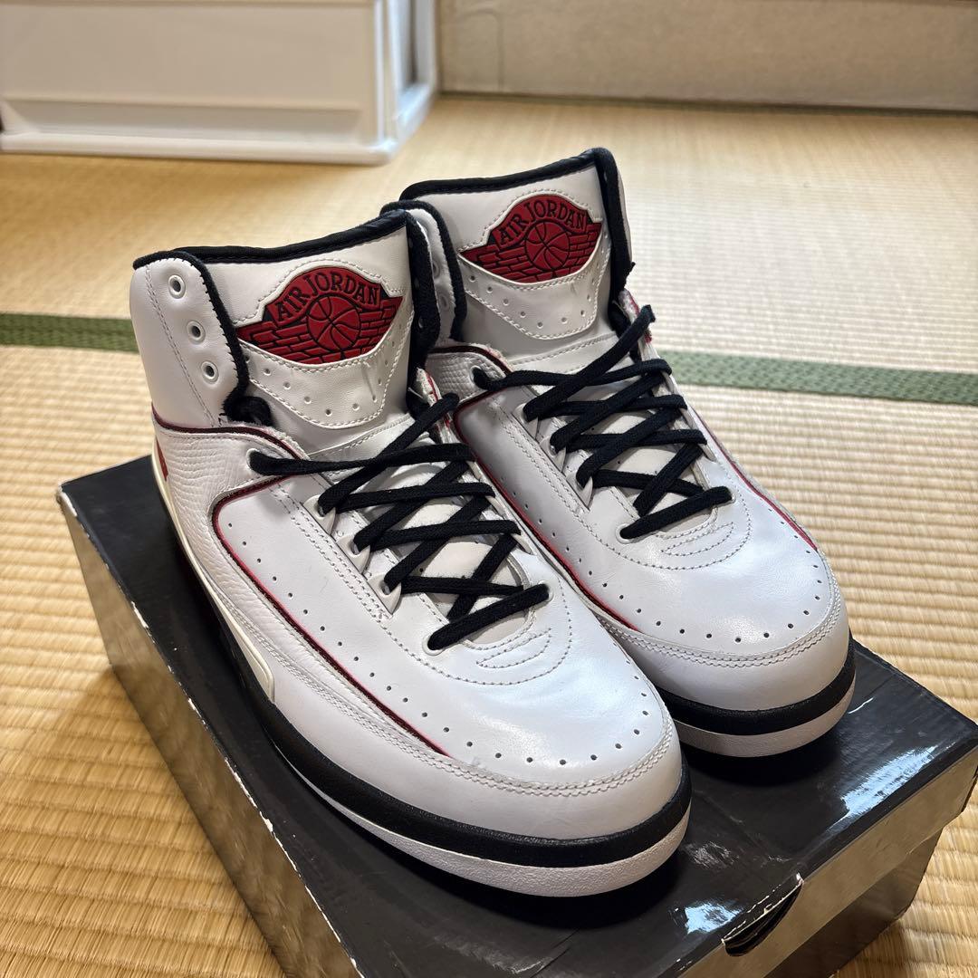 NIKE Air Jordan 2 ホワイト/レッド/ブラック　27.5cm