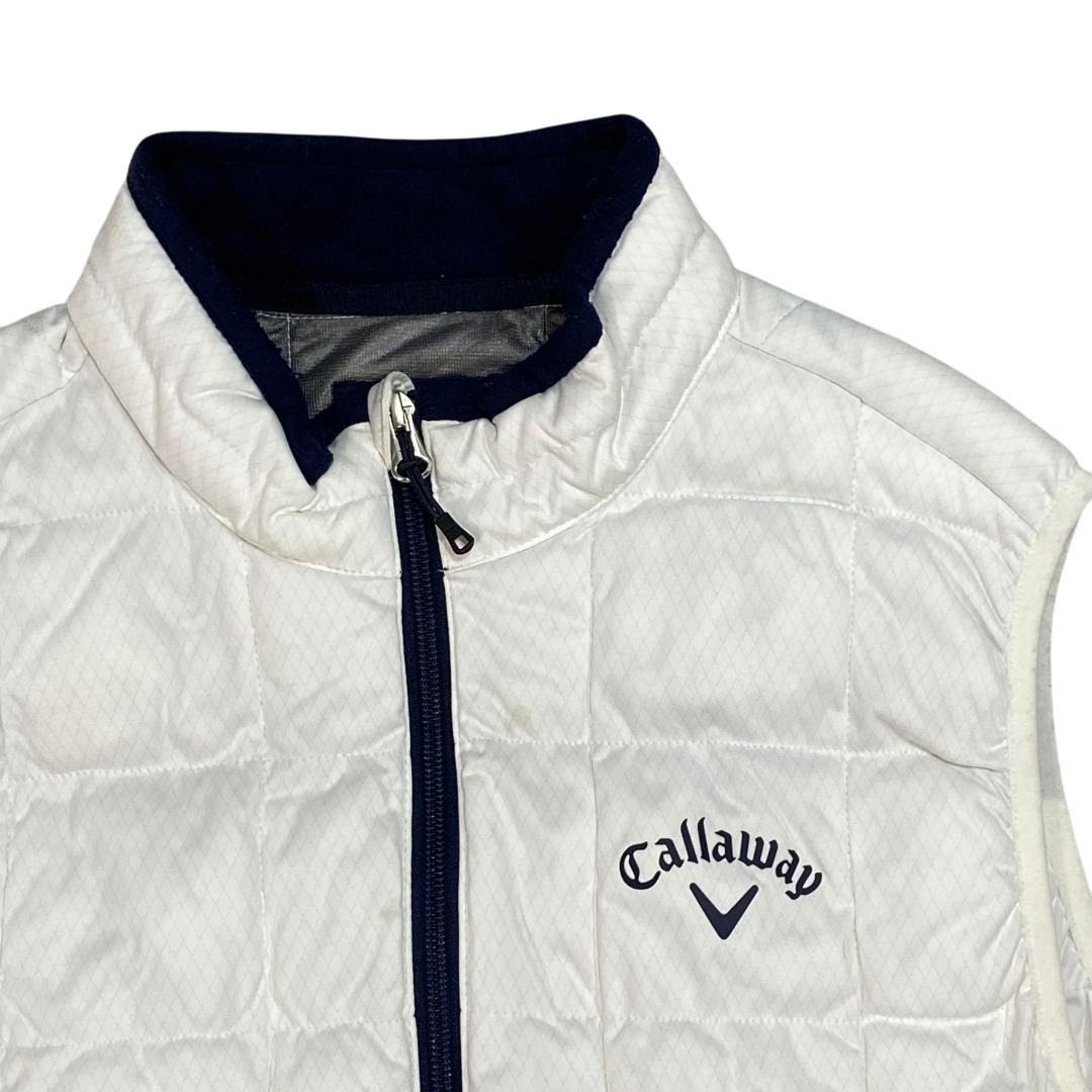 CALLAWAY キャロウェイ ゴルフ 中綿 ジャケット ベスト L ホワイト
