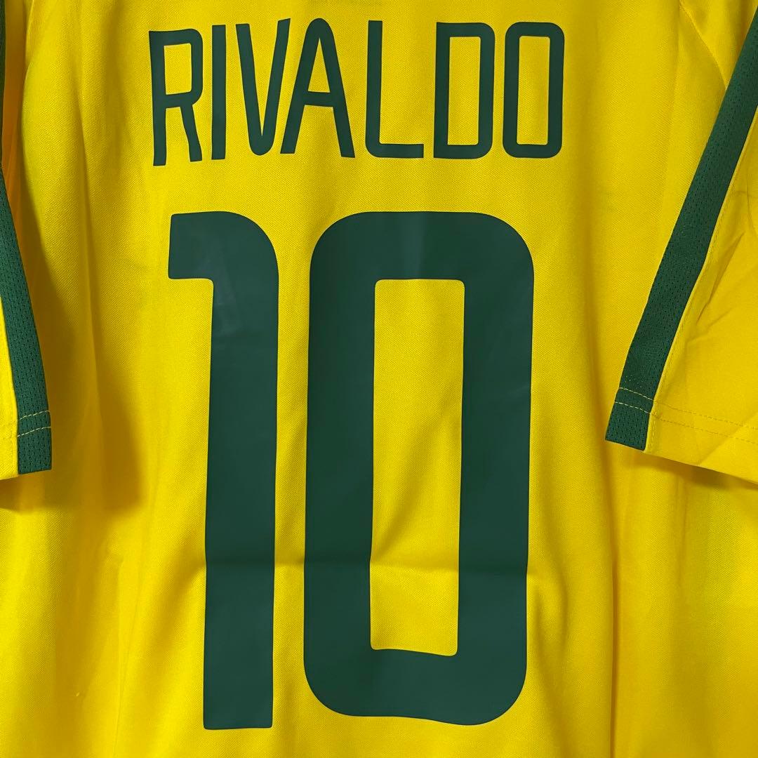 ブラジル代表2002リバウドホームサッカーユニフォームNIKE football