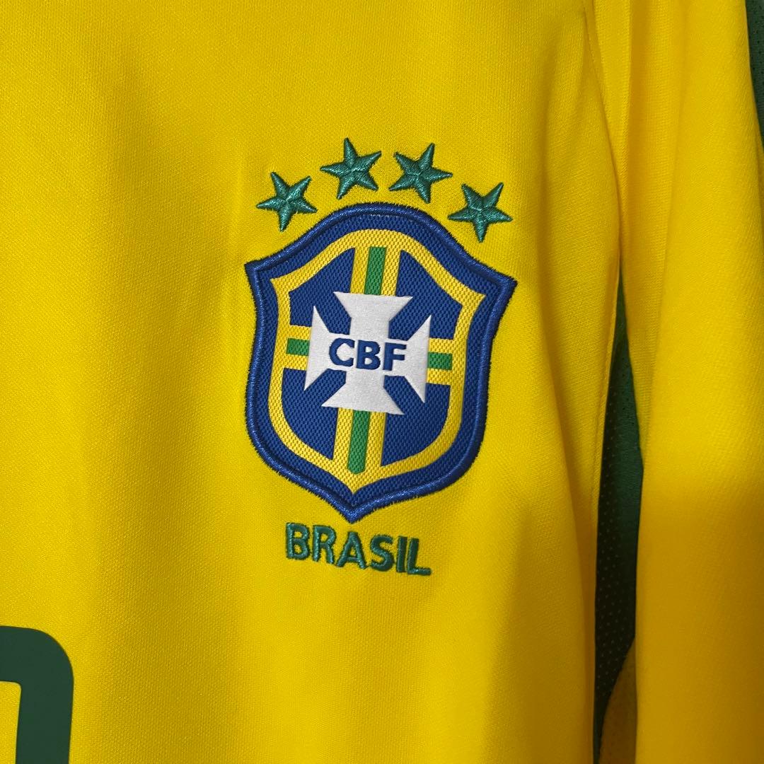 ブラジル代表2002リバウドホームサッカーユニフォームNIKE football