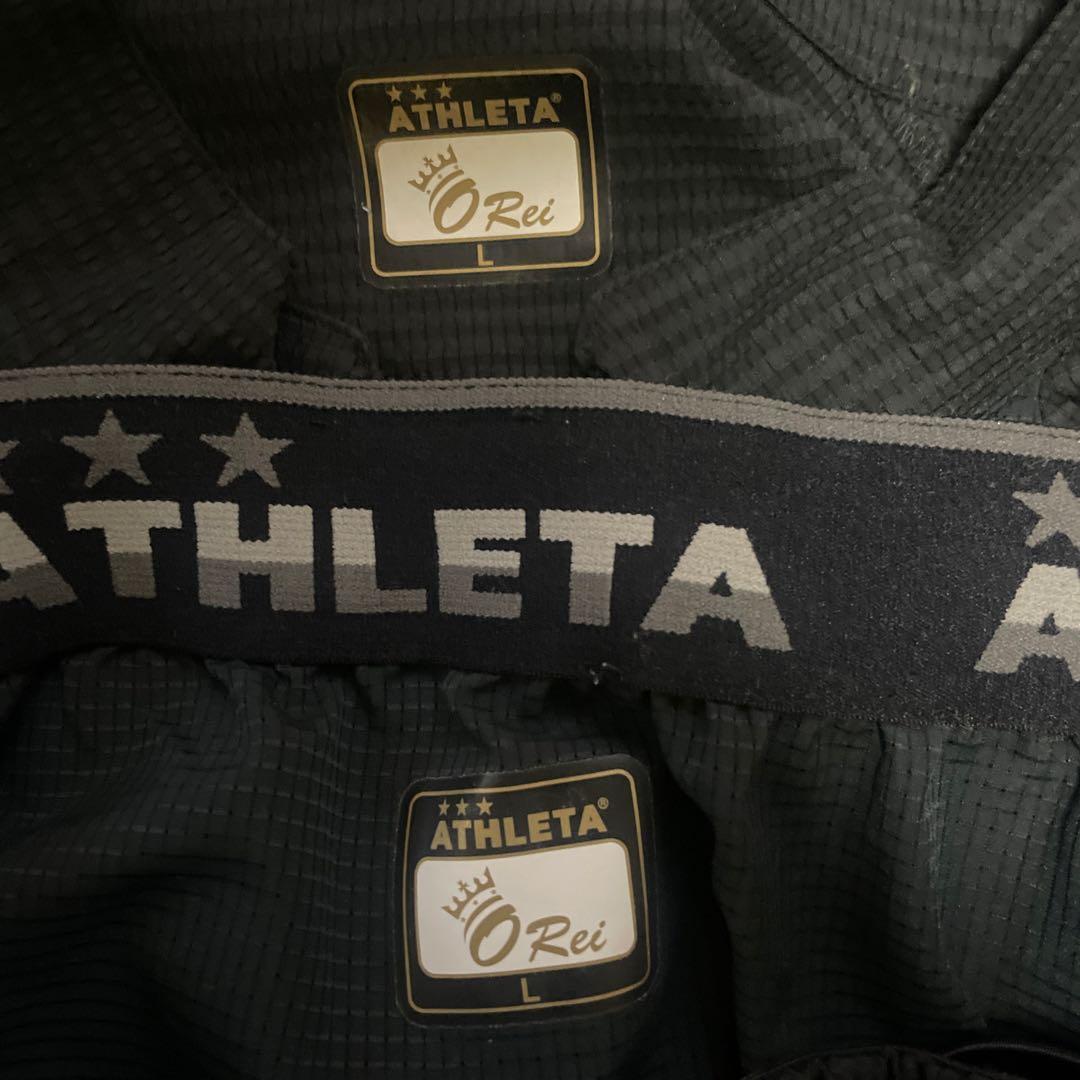 ATHLETA ジャージ上下セット ブラック　o-rei