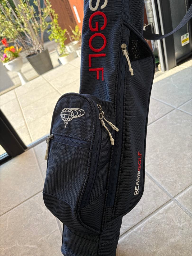 BEAMS GOLF セルフスタンド　ゴルフケース　ネイビー　オマケ付