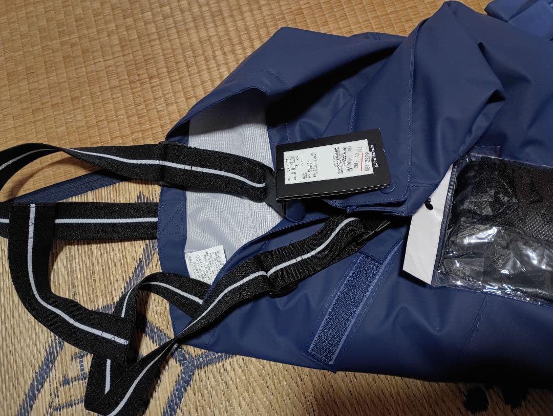 フィッシングパンツ ネイビー 防水素材