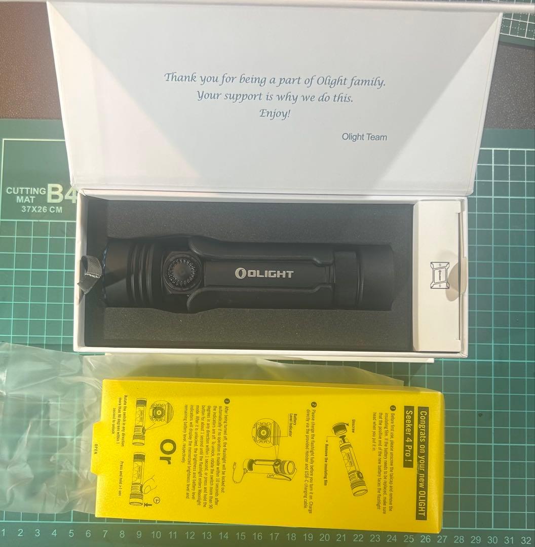 【OLIGHT】Seeker 4 Pro Black オーライト　シーカー4プロ