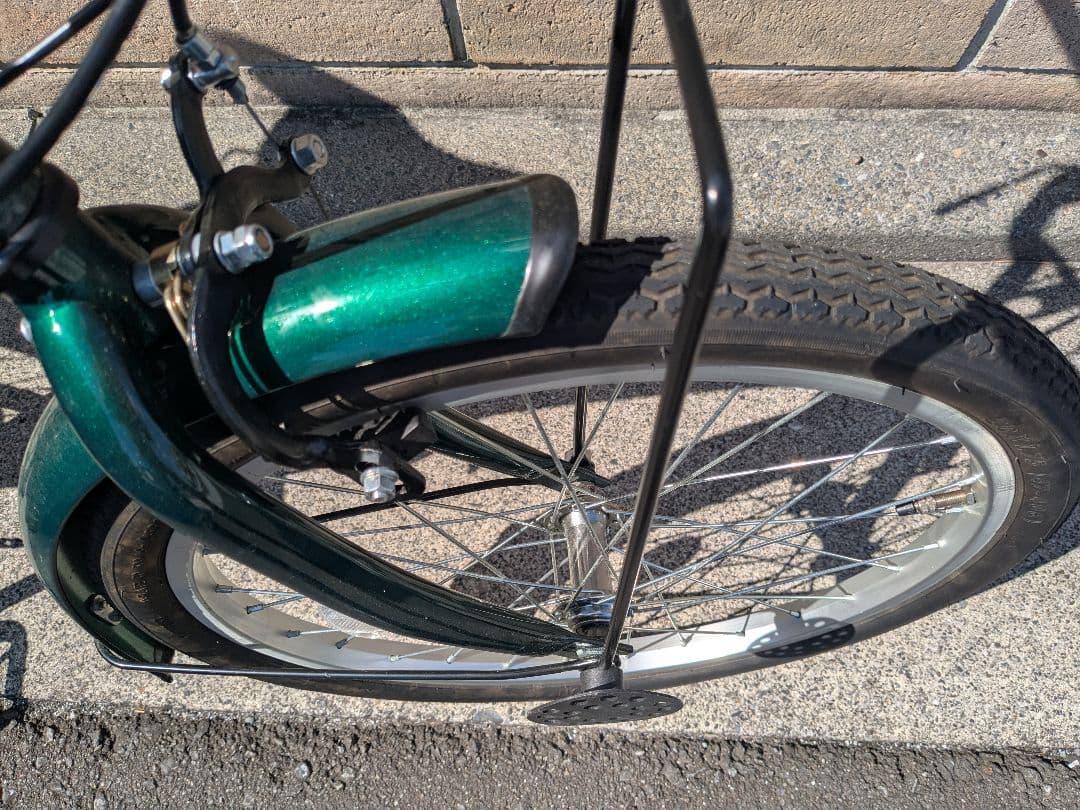 折りたたみ自転車 グリーン 20インチ